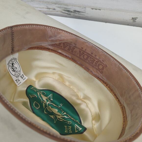 Ojeda Hats 7 1/8 Usa 57 Mex Cowboy Hat Somos Tu Sombra! Made In Mexico - Picture 14 of 16